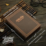 Victoria's Journals 5-Year Real Leather Diary - Embellished Coffee