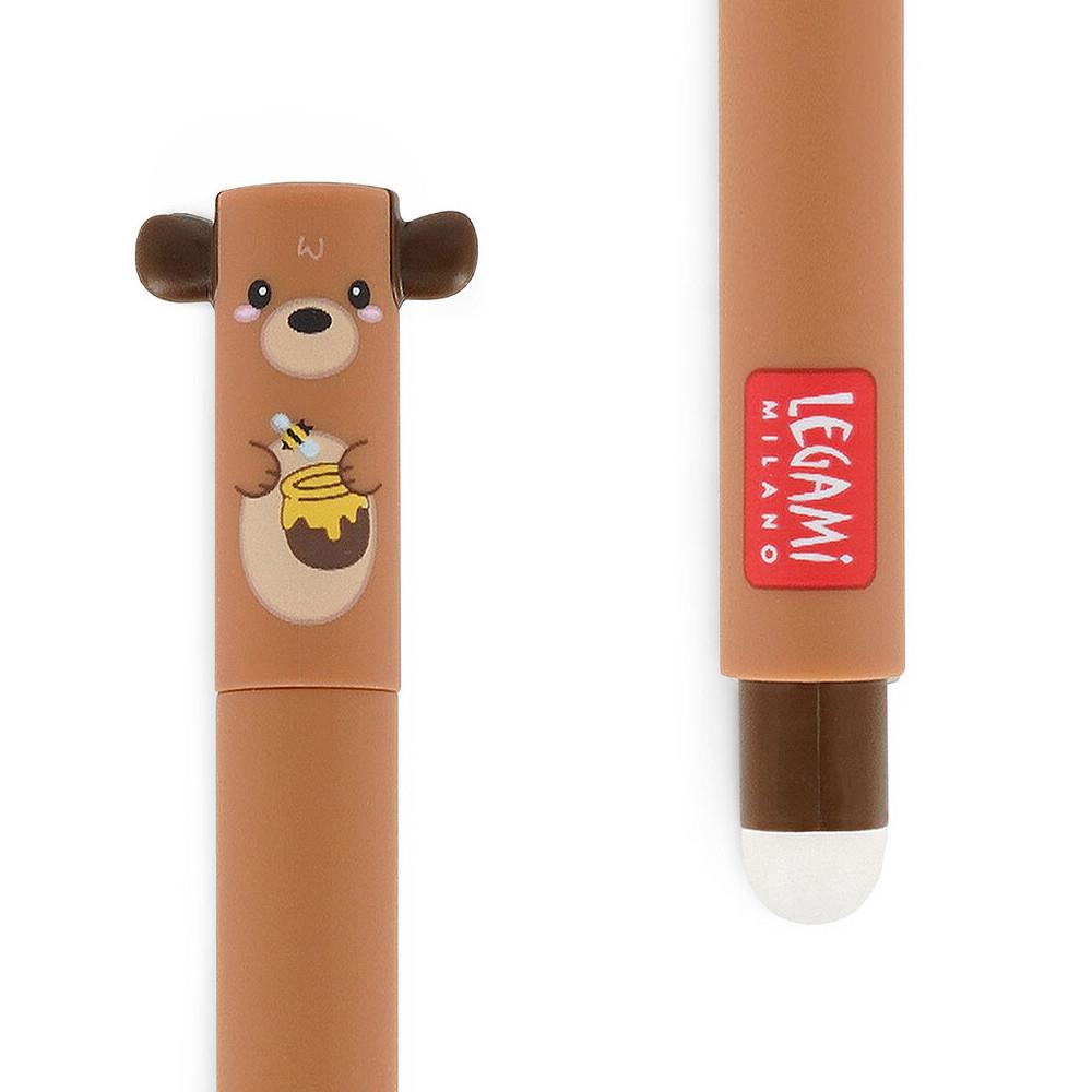 Legami Erasable Gel Pen - Bear, Red Ink – Midoco Art & Office Supplies
