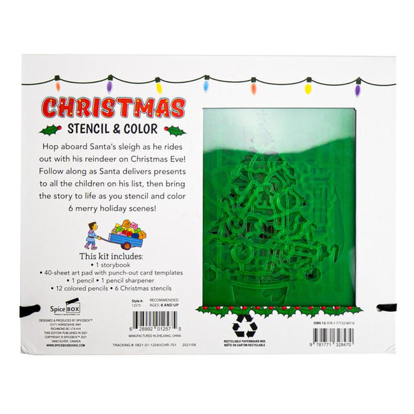 SpiceBox Christmas Stencil & Color Kit