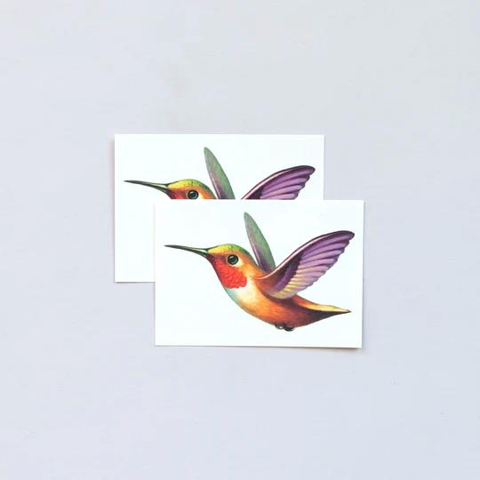 Tattly Temporary Tattoos 2pk - Hummingbird