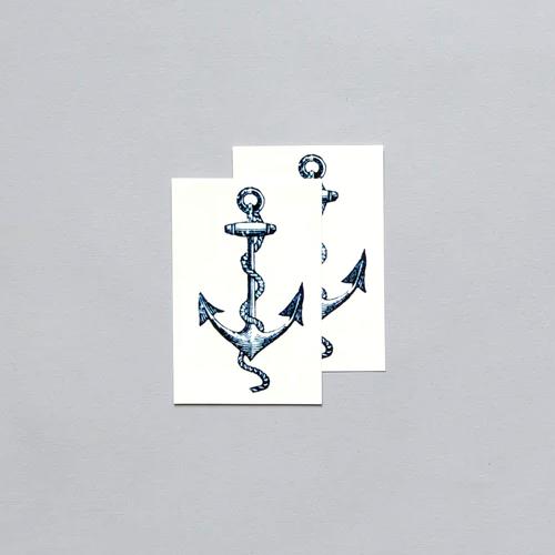 Tattly Temporary Tattoos 2pk - Cartolina Anchor
