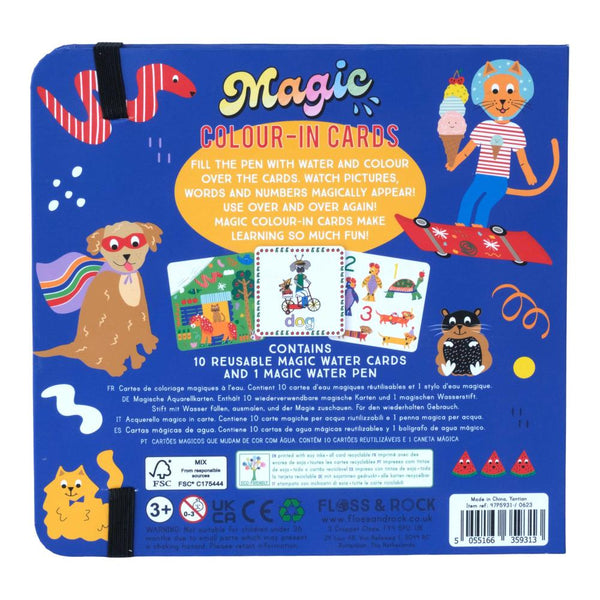 Floss & Rock Magic Colour Changing Water Cards - Pets