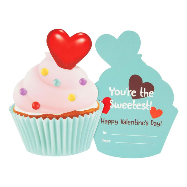 Paper House Valentine Cards Set 28pk Cupcakes Scratch & Sniff