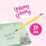 Legami Memo Pad - Yummy Yummy Cat