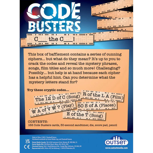 Outset Media Code Busters Word Game