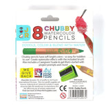Bright Stripes iHeartArt Jr Chubby Watercolor Pencils 8pk