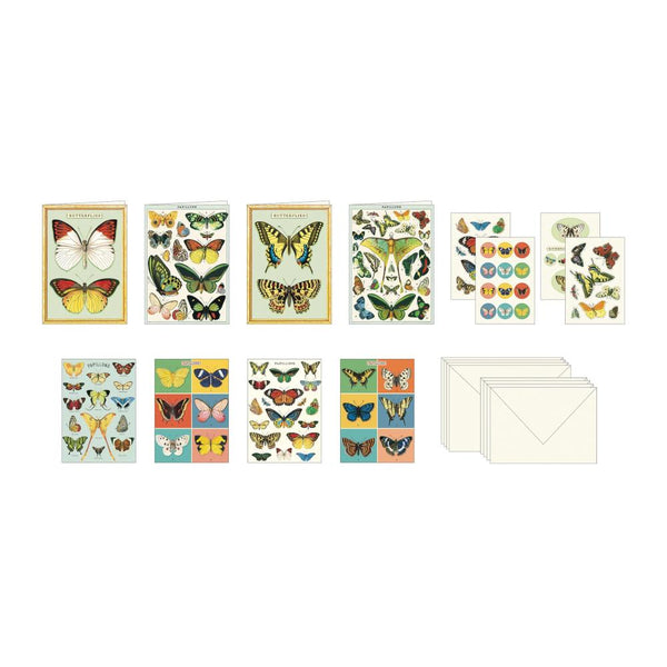 Cavallini Stationery Set - Butterflies