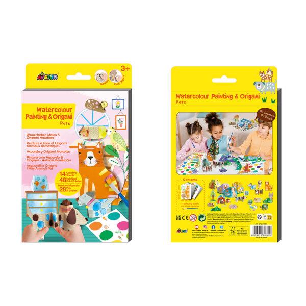 Avenir Watercolour Painting & Origami Kit, Assorted