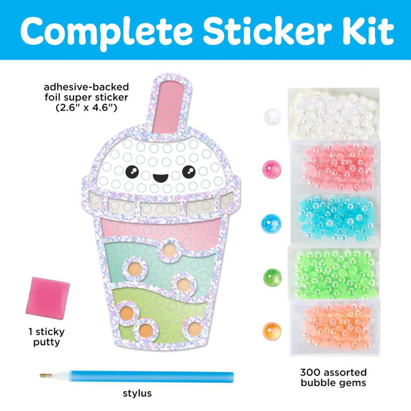 Creativity for Kids Bubble Gems Super Sticker - Bubble Tea