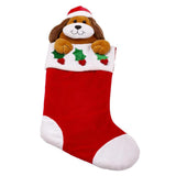 Santa's Secrets Christmas Stocking 20" - Plush Dog