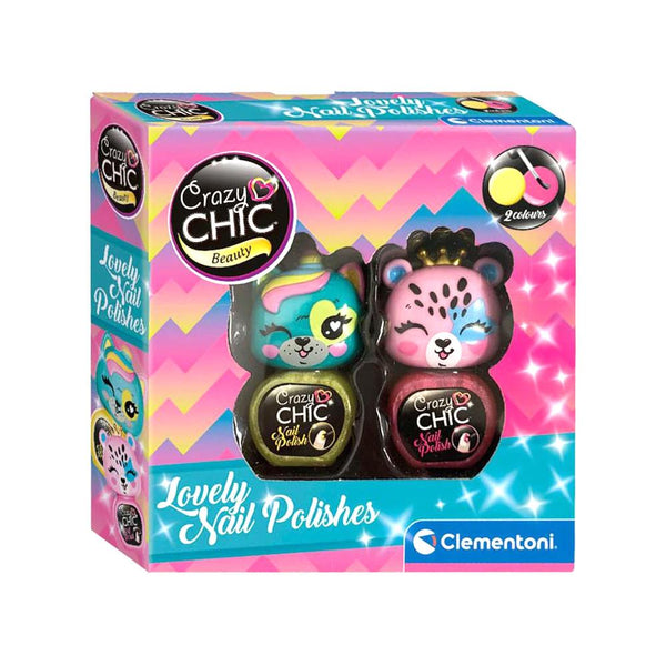Clementoni Crazy Chic Lovely Nail Polish Set, Assorted