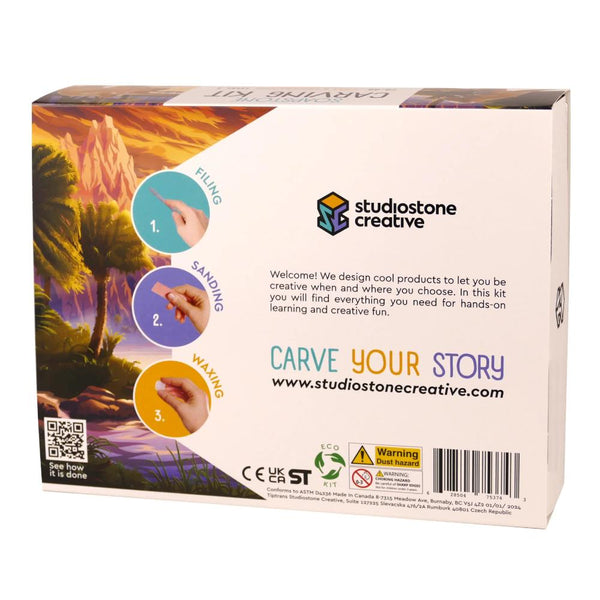 Studiostone Creative Soapstone Carving Kit - T-Rex