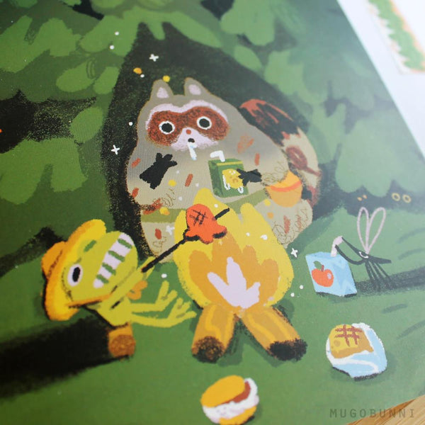 Mugobunni A5 Blank Notebook - Night Campfire