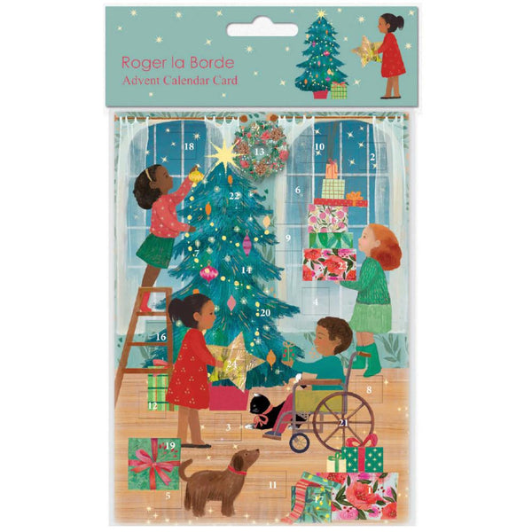Roger la Borde Advent Calendar Card - A Christmas Party