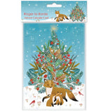 Roger la Borde Advent Calendar Card - Foxes Beneath the Tree