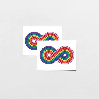 Tattly Temporary Tattoos 2pk - Forever Rainbow