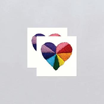 Tattly Temporary Tattoos 2pk - Rainbow Heart