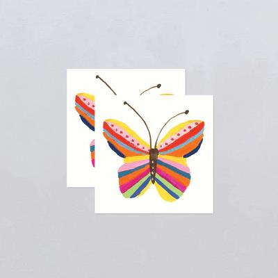 Tattly Temporary Tattoos 2pk - Rainbow Butterfly