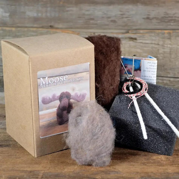 The General Bean Needle Felting Kit - Moose