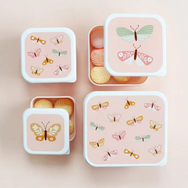 A Little Lovely Co. Lunch Container Set - Butterflies