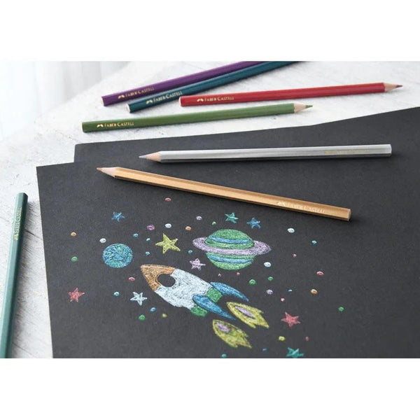 Faber-Castell EcoPencils Metallic Coloured Pencil Set 10pk