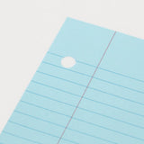 Merangue Coloured Refill Paper Sheets, Lined 100pk