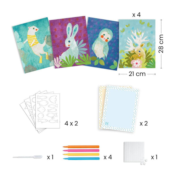 Djeco Create with Blotting Paper Kit