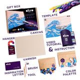 OKTO Sensory Art 3D Clay Painting Kit - The Great Wave, Hokusai