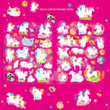 The Piggy Story Dry Erase Reusable Colouring Book with Stickers - Unicorn