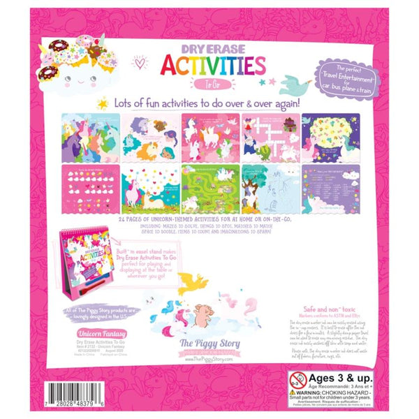 The Piggy Story Dry Erase Activities To Go - Unicorn Fantasy