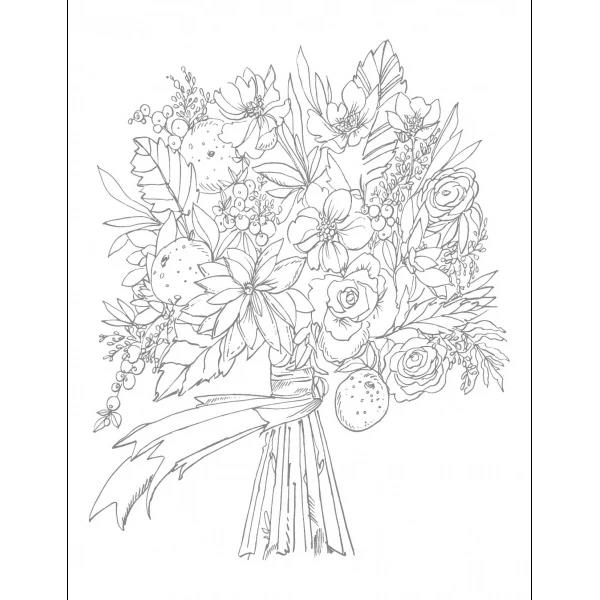 Kristy's Fall Cutting Garden: A Watercoloring Book by Kristy Rice