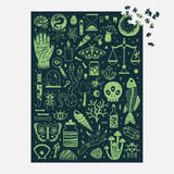 Galison 1000pc Glow in the Dark Puzzle - Occult and Curious