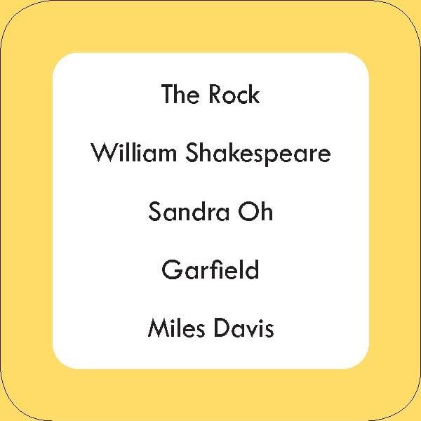 Chronicle Books After Dinner Amusements: Guess That Name!