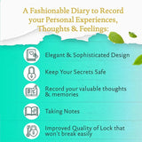 Victoria's Journals Heart Lock Diary - Hush Hush Iridescent Blue