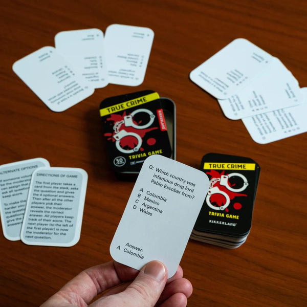 Kikkerland Trivia Game - True Crime