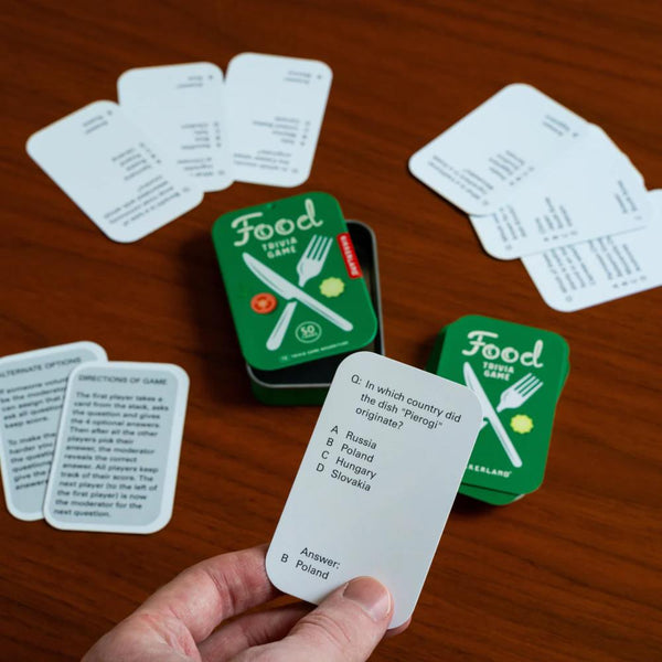 Kikkerland Trivia Game - Food