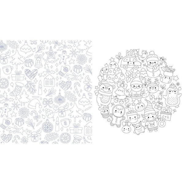 Chartwell Books Kawaii Christmas Coloring Book