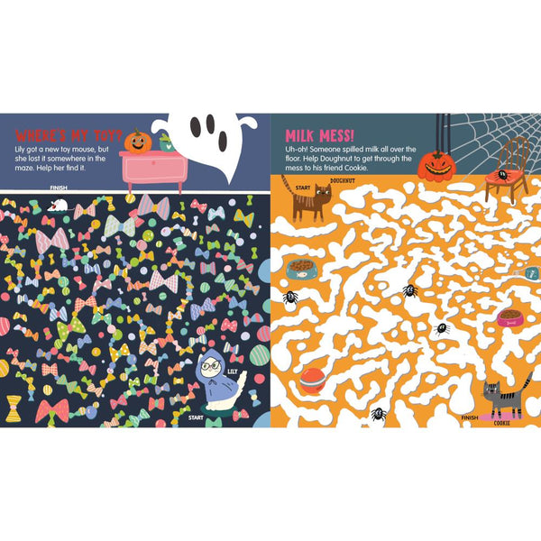 Halloween Cat Mazes by Nora Watkins