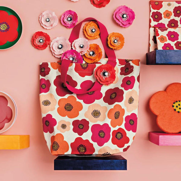 Danica Jubilee Pocket Tote Bag - Poppy