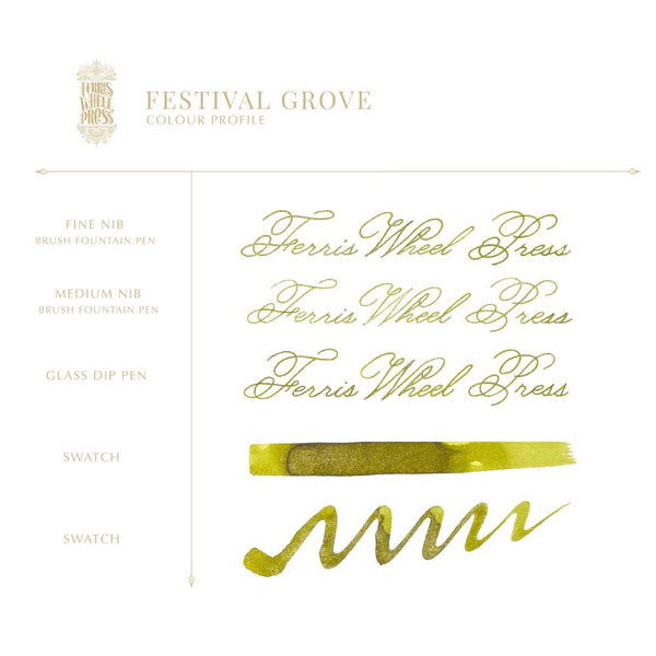 Ferris Wheel Press Bottled Ink - 38ml Festival Grove