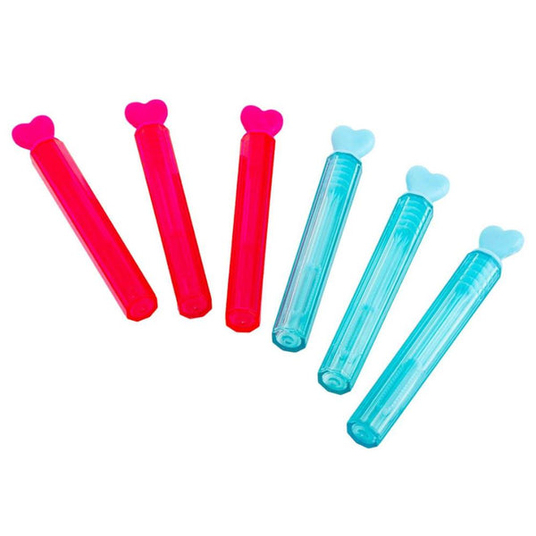 CTG Mini Bubble Wands 6pk Pink & Blue Hearts