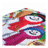 Craft Buddy DIY Crystal Art Card Kit - Snowman Family