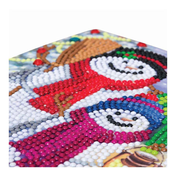 Craft Buddy DIY Crystal Art Card Kit - Snowman Family