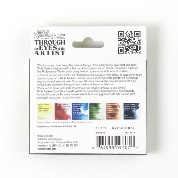 Winsor & Newton Professional Watercolour 6x5ml Nicki Traikos Set