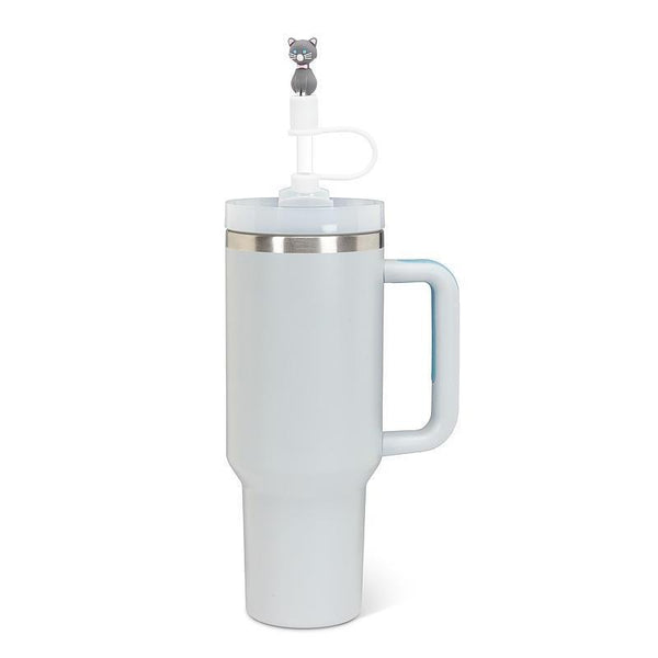 Abbott Slurpp Jumbo Tumbler Straws with Silicone Caps 3pk Cats