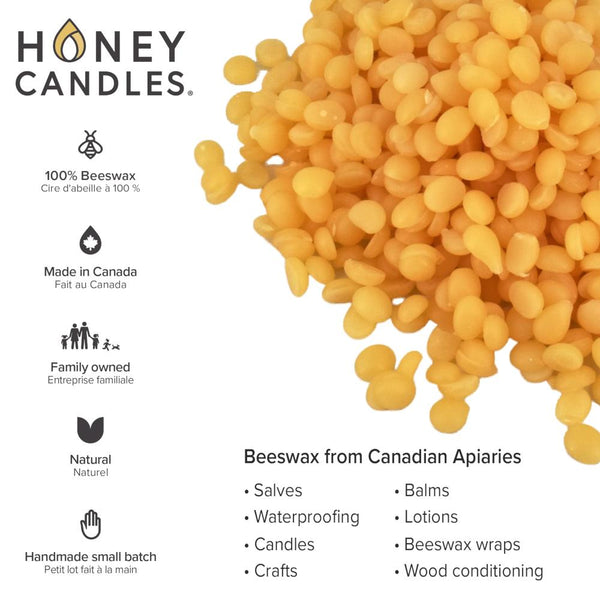 Honey Candles 250g Natural Beeswax Pastilles