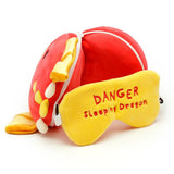 Relaxeazzz Adoramals Travel Pillow & Eye Mask Set - Roscoe the Dragon