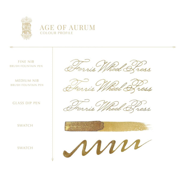 Ferris Wheel Press Bottled Ink - 20ml King Midas: Age of Aurum