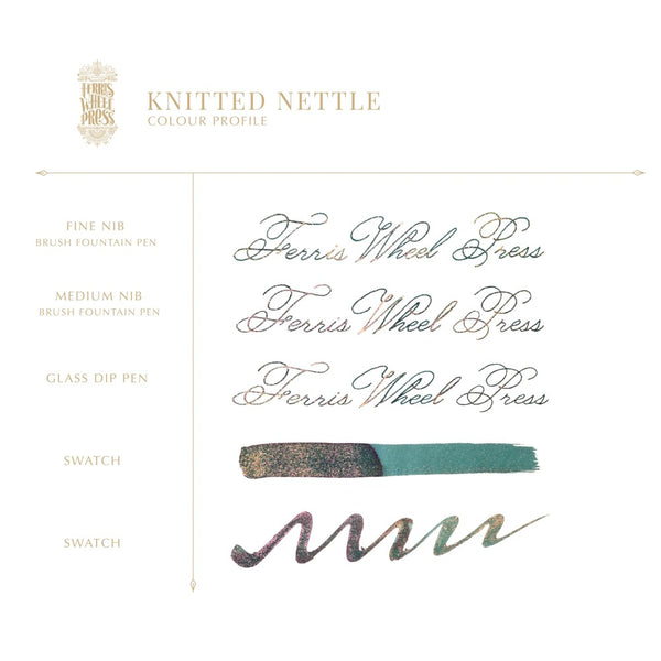 Ferris Wheel Press Bottled Ink - 20ml Knitted Nettle