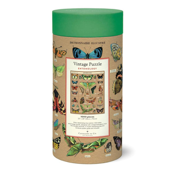 Cavallini 1000pc Vintage Puzzle - Entomology